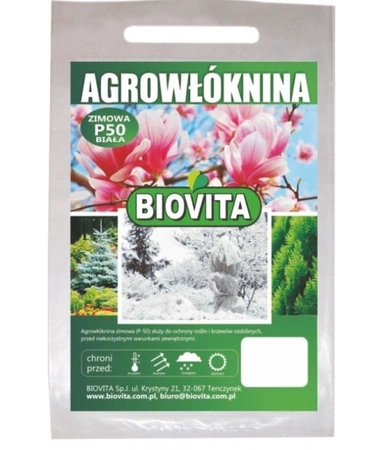 Agrowłóknina Zimowa agrotkanina P-50 biała 1.6x10m